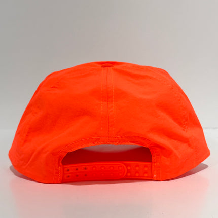 I GAVE ALL MY MONEY TO THE LOCAL STRIPPER AND NOW I AM HOMELESS Vintage Neon Orange Rope Golf SnapBack Cap Hat Custom Embroidered