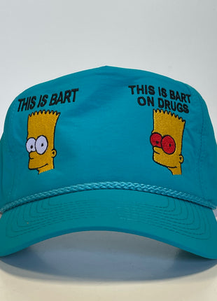 This is Bart on Drugs custom Embroidered Hat SnapBack