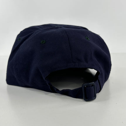 Shotty O’Clock on a blue brim green brim Strapback Hat Cap Collab The Izzy Drinks Custom Embroidery
