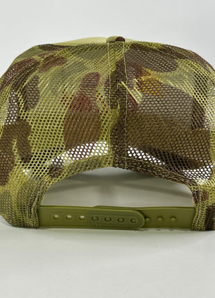 DRIVE FAST Funny CAMO Mesh Trucker SnapBack Cap Hat Custom Embroidered Collab Rowdy Roger