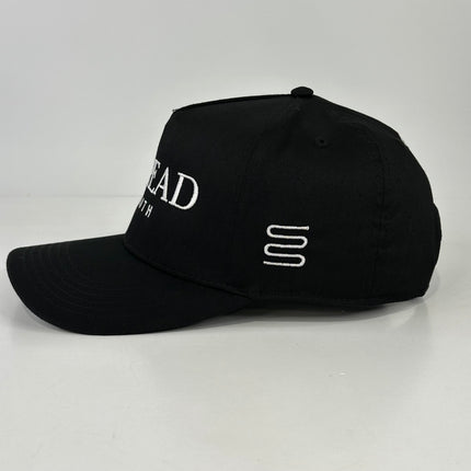 THREAD OF FAITH Black SnapBack Adjustable Baseball Cap Hat Custom Embroidery Lawrenceville GA