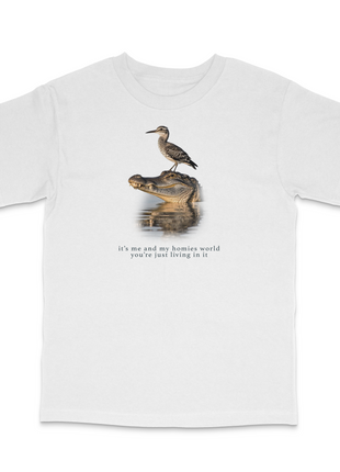 It's Me And My Homies World Custom Printed T-Shirt