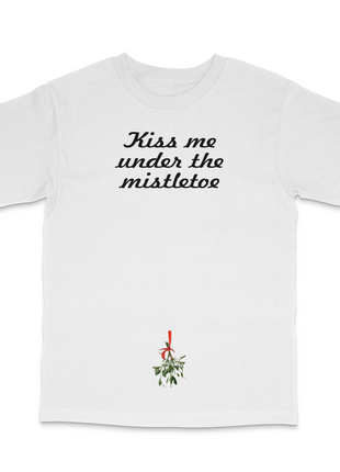 Kiss Me Under The Mistletoe Printed T-Shirt