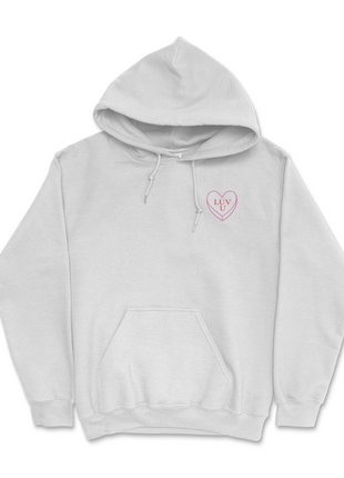 Luv U Custom Printed Valentine's Day Hoodie