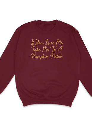 If You Love Me Pumpkin Patch Custom Embroidered Hoodie