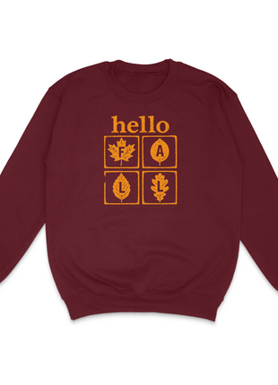 Hello Fall Custom Printed Sweatshirt