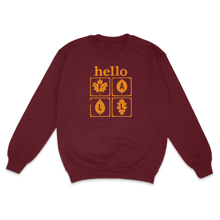 Hello Fall Custom Printed Sweatshirt