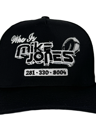 Who Is Mike Jones Custom Embroidered Black Snapback Blockhead