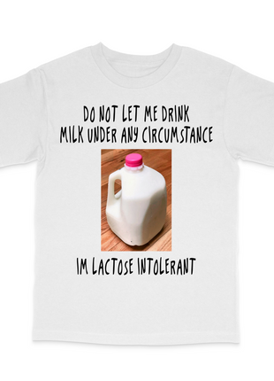 Milk Custom Printed T-Shirt
