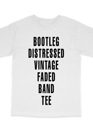 Vintage Bootleg Band Shirt Custom Printed T-Shirt
