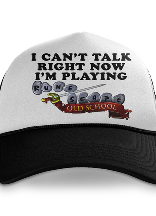 I Can't Talk Right Now I'm Playing Rune Scape Custom Printed