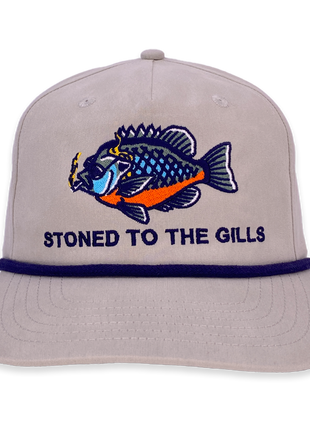 Stoned To The Gills Custom Embroidered Hat