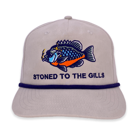 Stoned To The Gills Custom Embroidered Hat