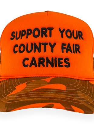 Support Your County Fair Carnies Custom Embroidered Hat