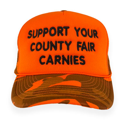 Support Your County Fair Carnies Custom Embroidered Hat