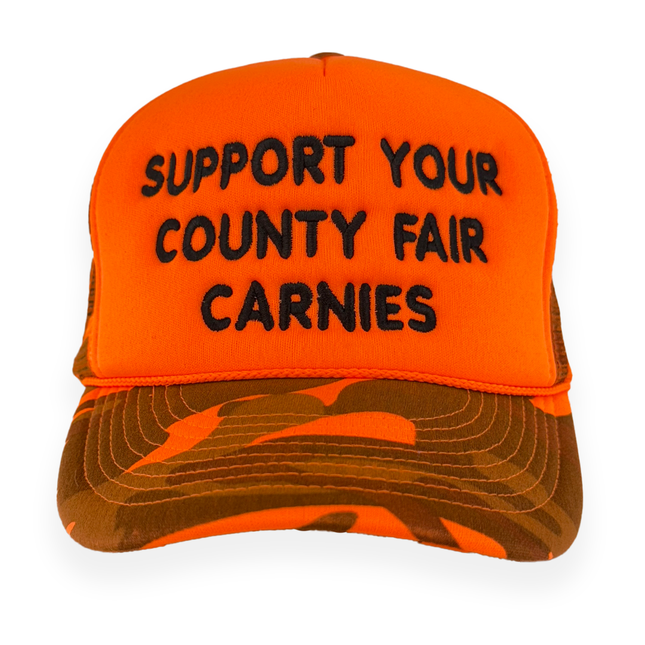 Support Your County Fair Carnies Custom Embroidered Hat