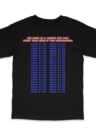 The Price Of A Hotdog Custom Printed T-Shirt