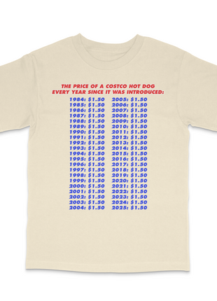 The Price Of A Hotdog Custom Printed T-Shirt