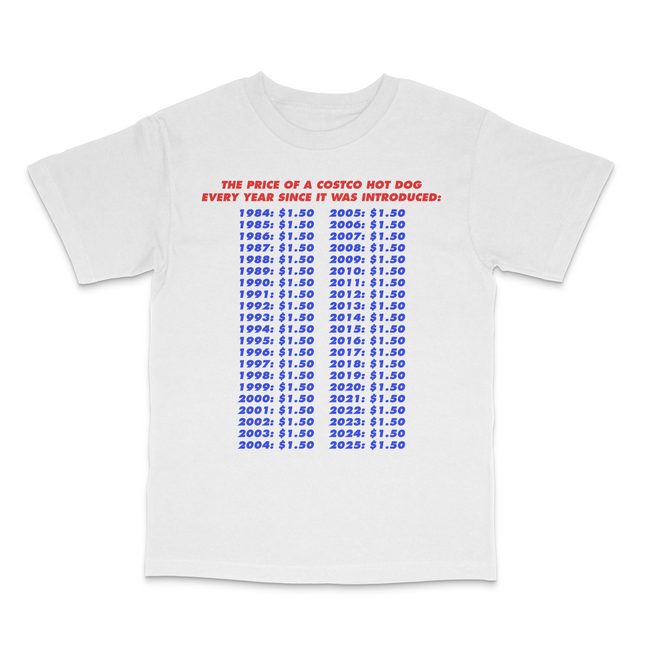 The Price Of A Hotdog Custom Printed T-Shirt