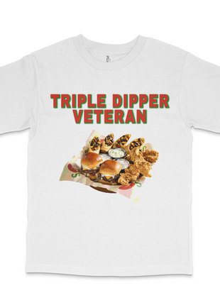 Triple Dipper Veteran Custom Printed T-Shirt