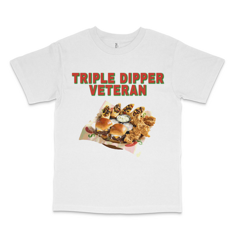Triple Dipper Veteran Custom Printed T-Shirt