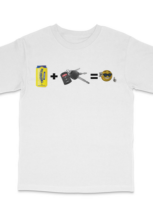 Twisted Tea Car Key Custom Printed T-Shirt