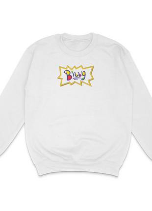 90's Style Billy Custom Printed Sweatshirt Billy is Terrible