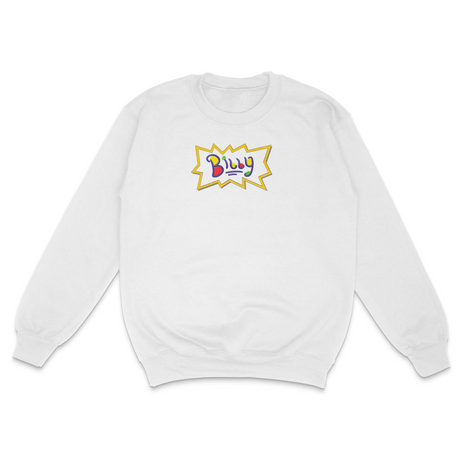 90's Style Billy Custom Printed Sweatshirt Billy is Terrible