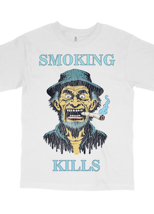 Smoking Kills Custom Printed T-Shirt