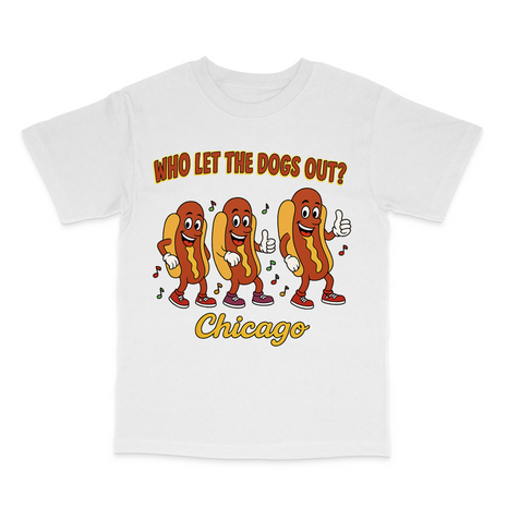 Who Let The Dogs Out Custom Printed T-Shirt