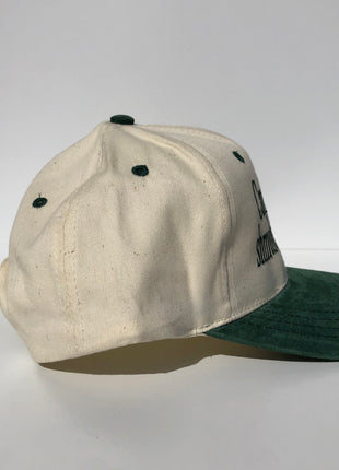 Can I hit your shmule bar ferda? green suede brim cream top custom embroidery SnapBack