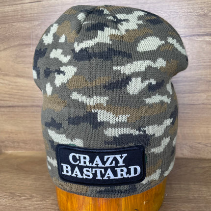 Custom Crazy Bastard Camo Beanie Hat Cap