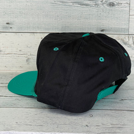 Custom Canada Dry Vintage Black Teal Rope Snapback Cap Hat Fits up to 7 5/8
