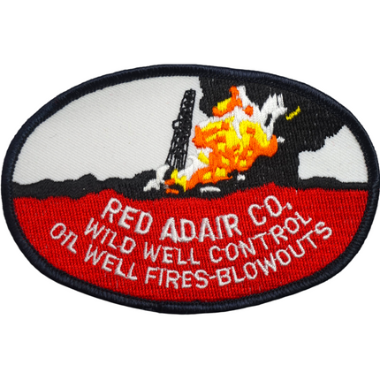 Vintage Red Adair Co. Wild Well Control Oil Well Fires-Blowouts 4.5" x 3" Sew On Patch