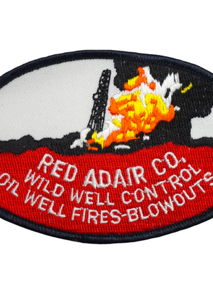 Vintage Red Adair Co. Wild Well Control Oil Well Fires-Blowouts 4.5" x 3" Sew On Patch