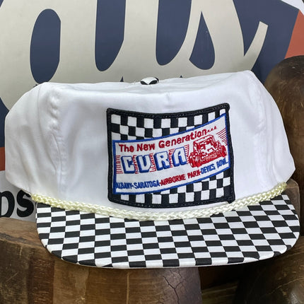 Custom CVRA Devil's Bowl Speedway Open wheel racing Vintage checkered Rope Snapback Cap Hat