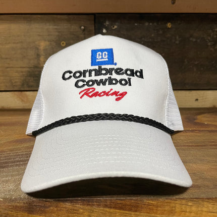 Cornbread Cowboi racing Vintage Red white and black mesh Snapback hat cap custom embroidery