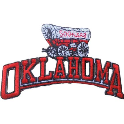 Vintage Oklahoma Sooners Mascot Team Logo 4.25" x 2.5" Patch