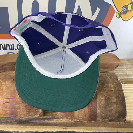 Custom Texas Script Purple Crown Snapback Hat Cap