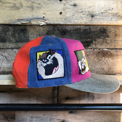 Custom Looney Toons Vintage Pinwheel Snapback Cap Hat