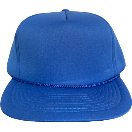 Vintage Blue Mid Crown Foam SnapBack Hat Cap