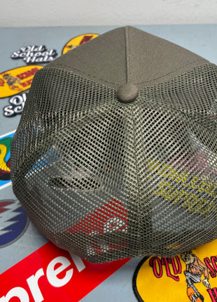 Rowdy Roger Official Trust Me I’m A Mechanic Old School Hats Garage Mesh Snapback Hat with Yellow Rope
