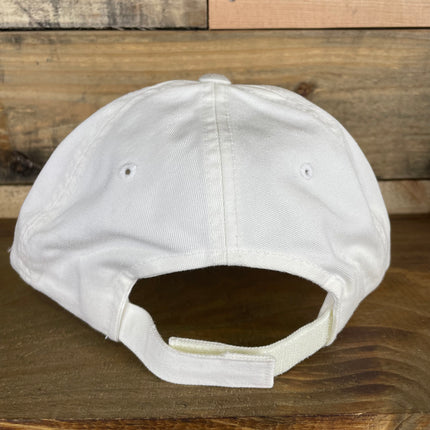 Custom Oklahoma Sooners Vintage White Velcroback Hat Cap Ready to ship