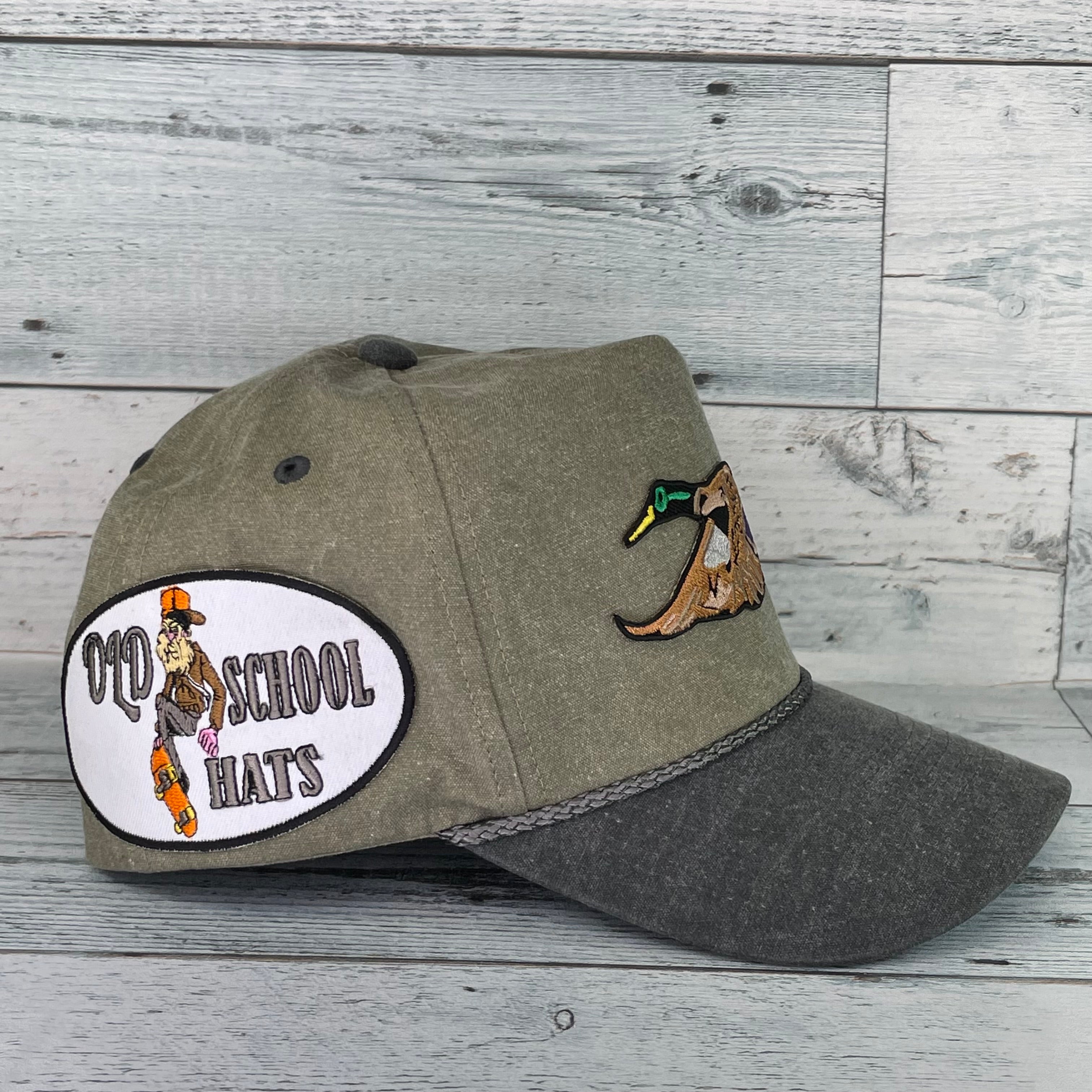 I'd Rather Be Fishing glow in the dark fish Vintage Curve Brim Rope Sn –  Old School Hats
