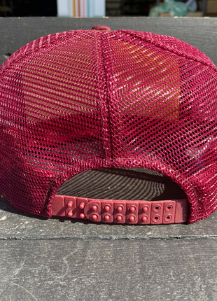 Life is better when I’m fishing on a Vintage Maroon Mesh Trucker Snapback Hat Cap Funny Fishing Custom Printed