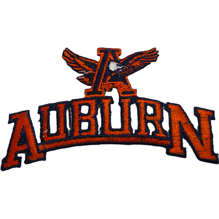 Vintage Auburn Tigers Mascot Team Logo 4.25" x 2.5" Patch