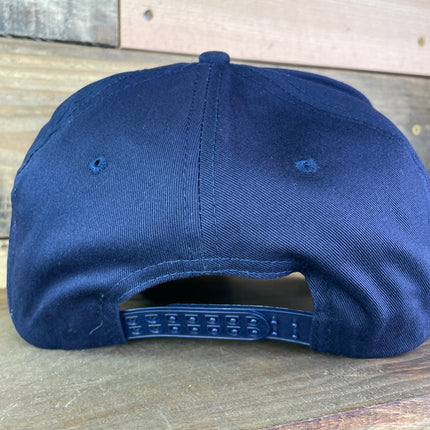 Custom SMU Mustangs Vintage Patch Navy Rope Snapback Cap Hat