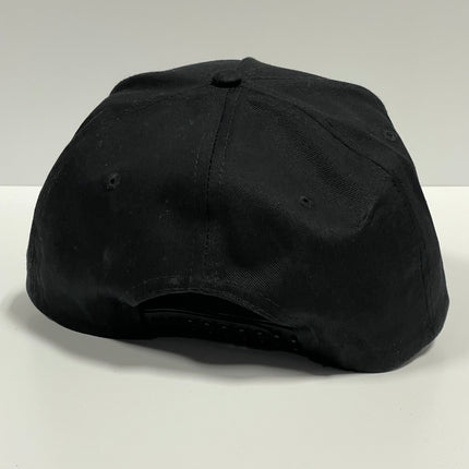 Ghost on Vintage Custom Embroidered Black SnapBack Hat Cap with Rope