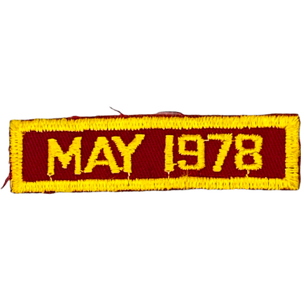 May 1978 Vintage Patch