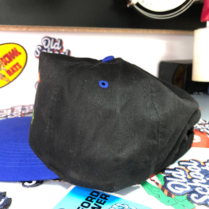 NO BEER NO WORK! Custom embroidered vintage hat strap back black and blue